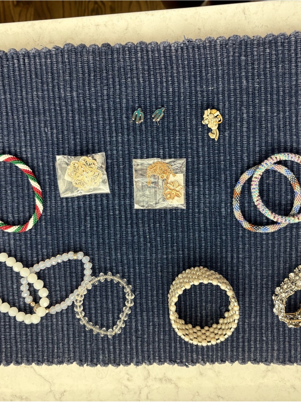 Misc Gold tone and neutral color as well as pastel and holiday jewelry